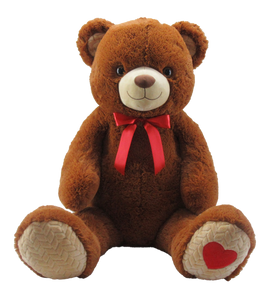 51" Goffa Giant Bear with Red Ribbon, Large Stuffed animal  #49863