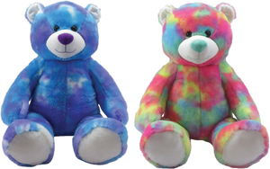 35" Tie-Dye Blue & Rainbow Bears Item: 26900