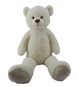 59" Jumbo Stuffed Cream-colored Teddy Bear