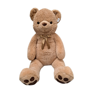 71" Jumbo Beige Bear with Bow #49059