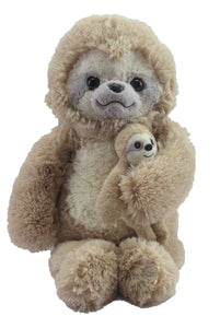 46" Jumbo Tan Color Sloth with Babys Stuffed Animal #4031T-50