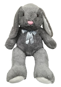50" Jumbo Gray Stuffed Bunny Rabbit with Gray Ribbon  #47565