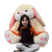 31" Cream Stuffed Bunny Rabbit  #49635