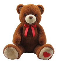 51" Goffa Giant Bear with Red Ribbon, Large Stuffed animal  #49863
