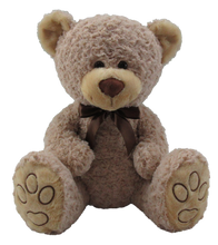 18" Beige Bear with Brown Bow #50000