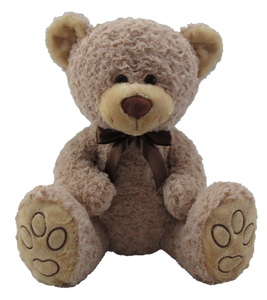 18" Beige Bear with Brown Bow #50000