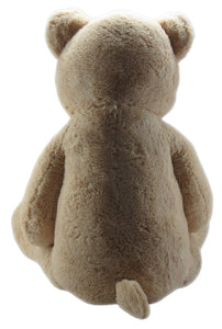 67" Jumbo Beige Bear with Gold Ribbon #50084