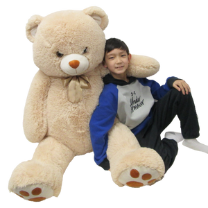50" Beige Bear,  Giant Stuffed Animal Plush, Soft Gift #50296