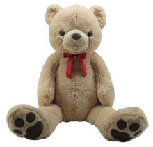 67" Jumbo Beige Bear with Red Ribbon #50691