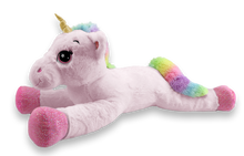 39" Pink Laying Unicorn, Plush Toy, #50704