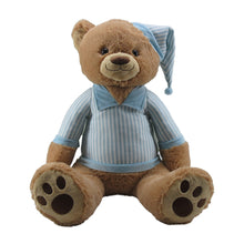 30" Sitting Stuffed Bear with Pajama  #51515A