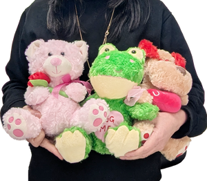 10" Valentine Animals (3 Asst), Sold in box (24 pcs) #V38241/DW