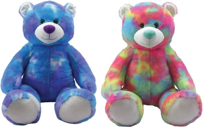 Giant tie dye teddy bear online