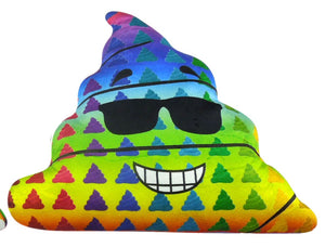 32" Colorful Printed Poop Emojis - 2 Styles Gumball print and Rainbow Gradient print