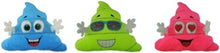 33" Neon Poop Emojis - 3 Styles Blue Smiley Face, Green Sunglasses, Pink Heart-Eyes #3729-30