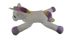 39" White Laying Unicorn, Plush Toy, #49097