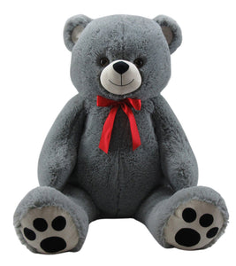 50" Grey Bear, Giant Stuffed Animal Plush, Soft Gift #50298