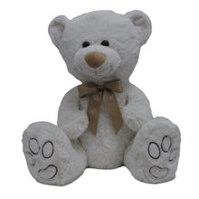 18" Cream Bear with Gold Bow #50708